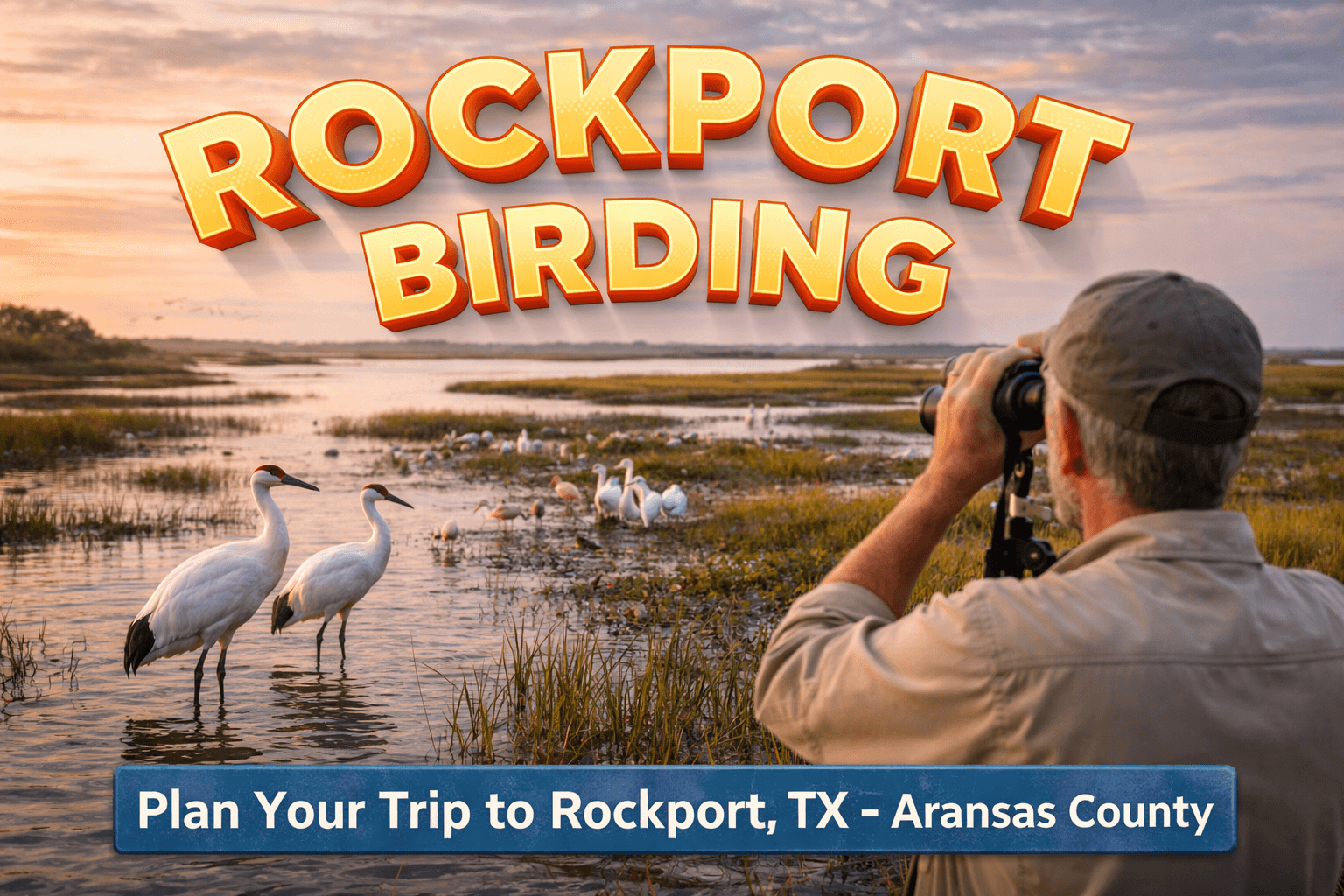 Planning a birding trip to Rockport, Texas — coastal wetlands and open bay views